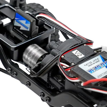 Ctrl Frk 3200KV Brushless Outrunner Motor, Receiver and ESC Set for 1/18 1/24 FCX18 FCX24 for FMS RC Crawler Upgrade Parts - color: Brushless Set