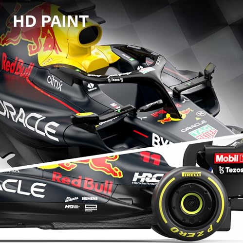 Voltz Toys Authentic Licensed 1:18 F1 RedBull Rb18 Car Remote Control Car - F1 Collection RC car Series for Kids and Adults - 2.4GHz RC Car for Gift (1:18 RedBull Rb18(NO.11)) - color: 1:18 Redbull Rb18(no.11)
