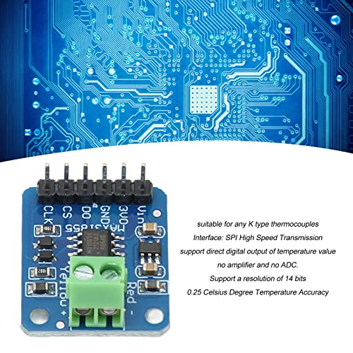 K Type Thermocouple Module Wide Measuring Range High Accuracy MAX31855 Module for Temperature Sensor with SPI Interface