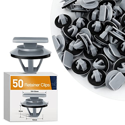 GOOACC 50Pcs Car Stone Guard Moulding Clips Bumper Fastener Rivet Clips for Mazda KD53-51-SJ3A CX-5 with Seal Ring - color: 50Pcs Mazda Clips