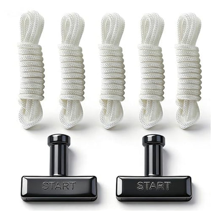 Pull Start Cord Rope 140mm 3.5mm String Compatible with Honda GX160 | generator, water pump GX200 196 212 224 cc Generator Pressure Washer Snow Blower ATV MTD (2 pull start handle,5× rope) - size: 5× Rope