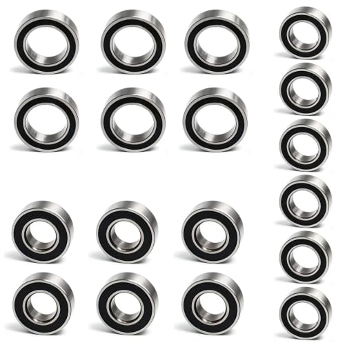 18pcs RC Car Ball Bearing Set 4x7x2.5mm 4x8x3mm 7x11x3mm Compatible with Wltoys 1/14 144001 RC Car Upgrade Parts