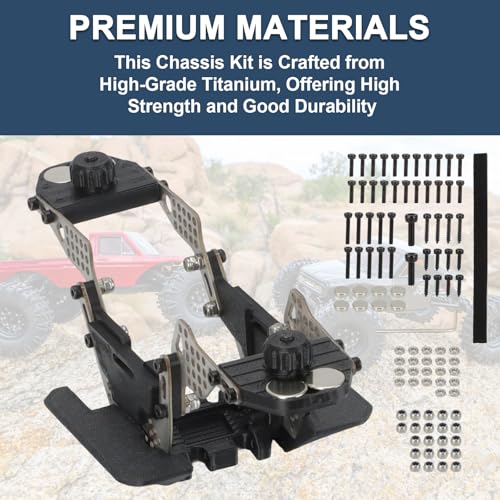 Titanium Low CG Competition Chassis Kit Fits for Redcat Ascent 18
