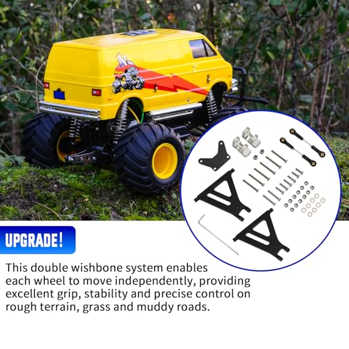 Front Suspension Kit for Tamiya Lunch Box CW-01 RC Car | Fits Tamiya Lunch Box CW-01, Front Independent Suspension, Upgrade Performance, Durable Components, Easy Installation