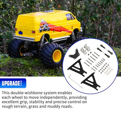 Front Suspension Kit for Tamiya Lunch Box CW-01 RC Car | Fits Tamiya Lunch Box CW-01, Front Independent Suspension, Upgrade Performance, Durable Components, Easy Installation