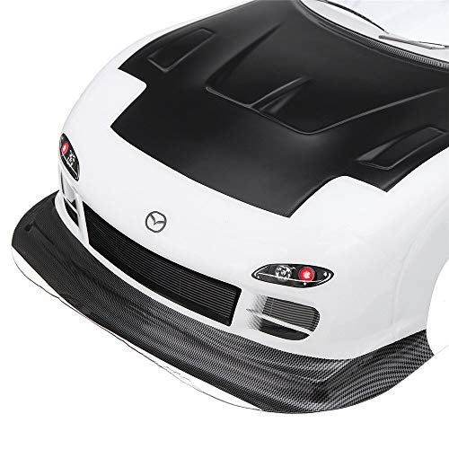 Parts & Accessories 1/10 Clear RC Silk Screen Car Shell Modification for Mazdas RX7 Wheelbase 210X460MM PVC 1:10 Painted Body Shell withSpoiler Part