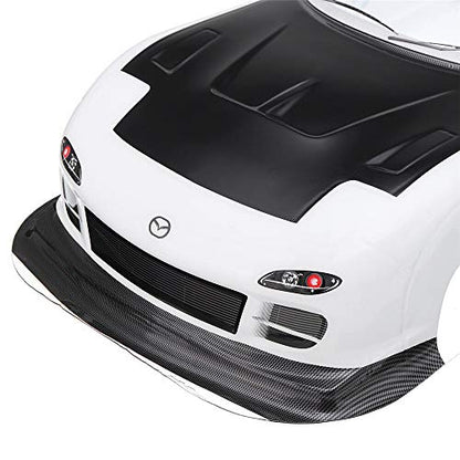 Parts & Accessories 1/10 Clear RC Silk Screen Car Shell Modification for Mazdas RX7 Wheelbase 210X460MM PVC 1:10 Painted Body Shell withSpoiler Part