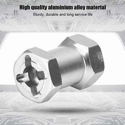 4PCS Aluminium Alloy 20mm Extension Wheel Hub Hex Drive Adapter, RC Car Wheel Hub Adapter, 12mm Hex Drive with M4 Thread for 1/10 RC Drift Car Buggy Truggy Crawler (Silver) - color: Silver