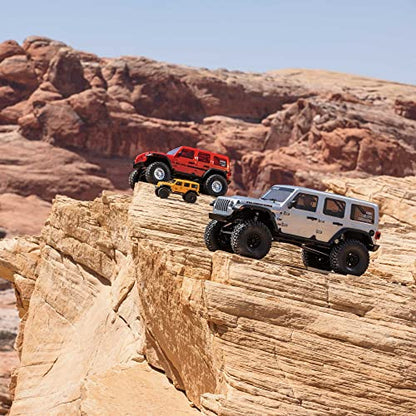 Axial RC Truck SCX6 Jeep JLU Wrangler 1/6 4WD Rock Crawler RTR, Silver | AXI05000T2, Batteries and Charger Not Included - color: Silver