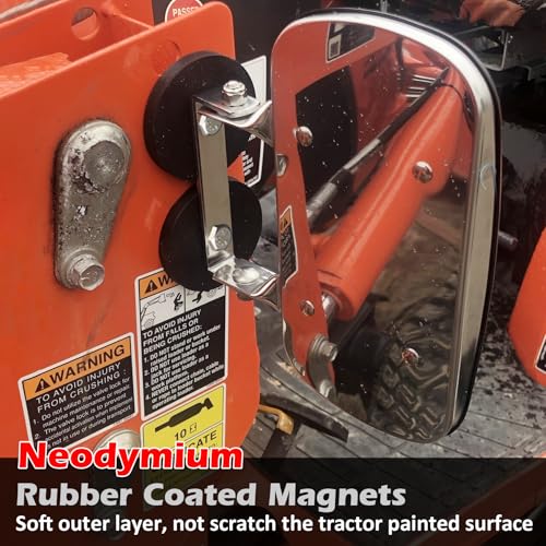 MUTUACTOR Neodymium Rubber Coated Magnet,4PCS Anti-Scratch Rubber Rare Earth Magnets M6 Female Threaded,20lbs Magnetic Mount Round Strong Magnets for DIY Lighting Bracket Tractor Mirror Solar Panels - style: 20lbs M6 Female 4pcs