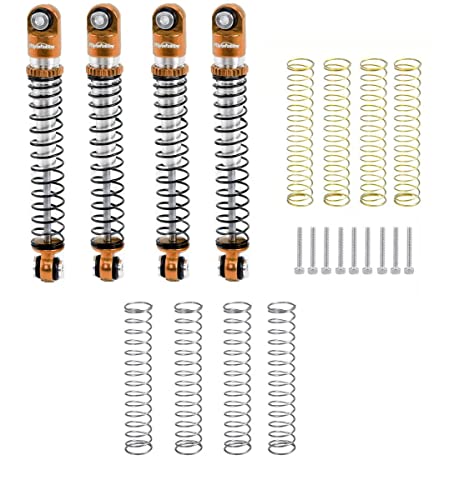 Powerhobby 1/24 Axial SCX24 Aluminum 54mm Long Travel Shocks (Bronze) - color: Bronze