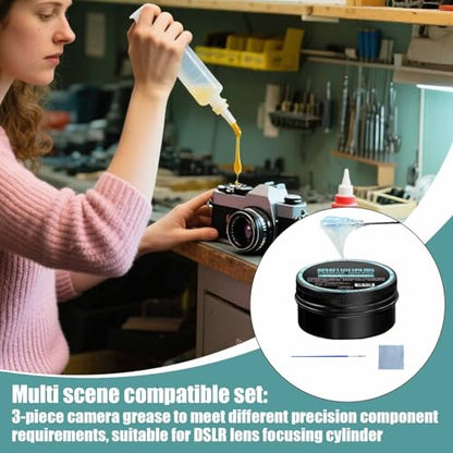 Lens Helicoid Grease, 30g Camera Lens Grease Smooth Long-Lasting Helicoid Lubricant Household Maintenance Precision Optical Equipment Care