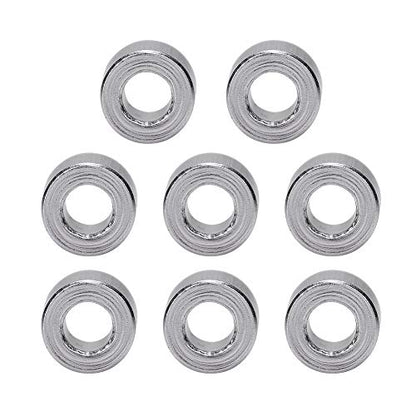 Cosiki Spacers, Spacer, 8pcs/Set RC Spacer Axial SCX10 RC Car Aluminium Alloy Washer Soild RC Shock Damper Spacer for RC Crawler, RC Truck, RC Car