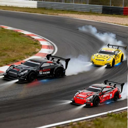 RC Drift Car, 1:24 Scale Remote Control Drift Cars | 2.4GHz 4WD Drifting Cars, 30km/h High-Speed RC Race Car Vehicle, Racing Sport Toy Ideal Birthday Gift for Boys Girls Kids - color: Yellow