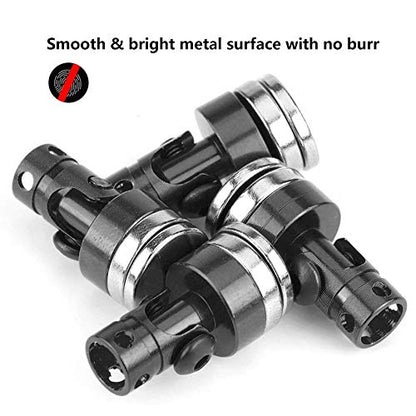 Drfeify 4PCS RC Aluminum Alloy Magnetic Body Post Mount Accessory Fit for SCX10 4WD 1:10 RC Car Model (Black)