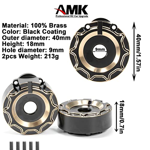 TRX4 Brass Caster Blocks C-Hubs Steering Knuckle Rear Axle Mount Housings Inner Brass Counter Weight for 1/10 RC Crawler TRX6 TRX4 Upgrade Parts (A 6-in-1)