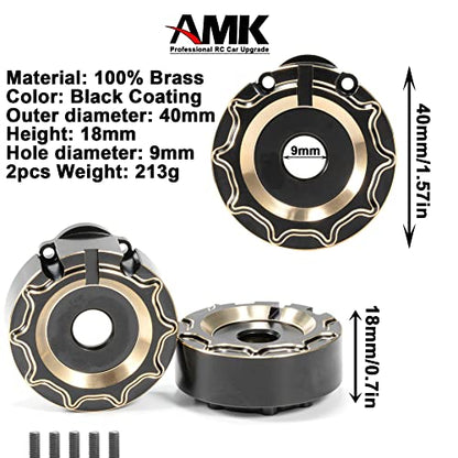 TRX4 Brass Caster Blocks C-Hubs Steering Knuckle Rear Axle Mount Housings Inner Brass Counter Weight for 1/10 RC Crawler TRX6 TRX4 Upgrade Parts (A 6-in-1)