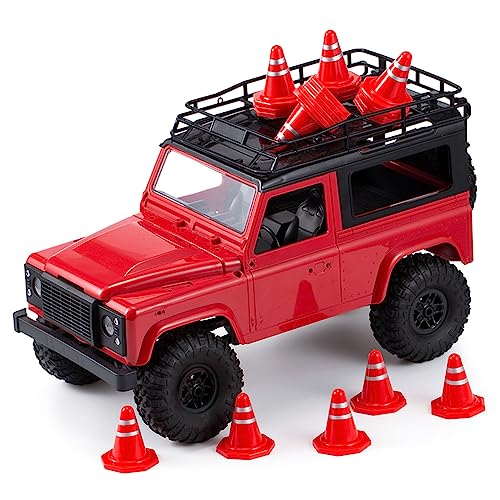 20Pcs Simulated Traffic Cones, Mini Decoration Toys Traffic Road Cones for RC Crawler 1:16 1:18 1:24 RC Car SCX24 FCX24 TRX4M
