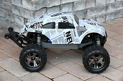 SummitLink Compatible Custom Body Newspaper Style Replacement for 1/10 Scale RC Car or Truck (Truck not Included) STB-N-01