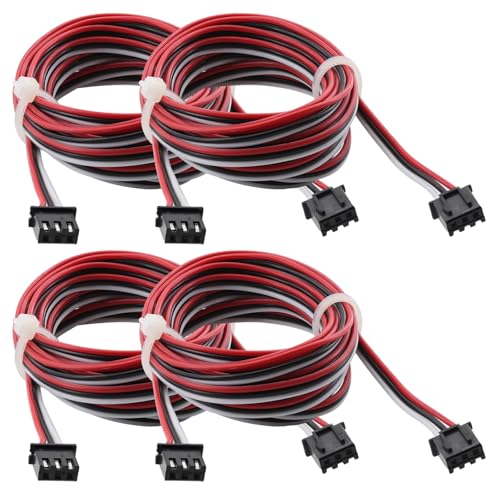 4Pcs 3D Printer Endstop Extension Cables XH2.54 3PIN Connector Cable 2 Meters, Ender 3 Limit Switch Extension Cable – Compatible with Creality Ender 3/5/CR10 – Extension Wire for Limit Switches, - style: 4Pcs 3D Printer Endstop Extension Cables