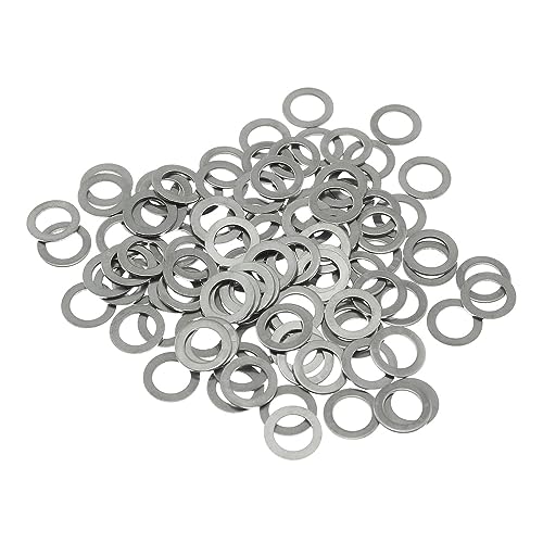 100PCS Stainless Steel Washers 5mm Shim Replacement Parts Pack (5x8x0.5mm) Thin Shim Adjusting Washer Small Outer Diameter Washer