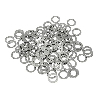 100PCS Stainless Steel Washers 5mm Shim Replacement Parts Pack (5x8x0.5mm) Thin Shim Adjusting Washer Small Outer Diameter Washer
