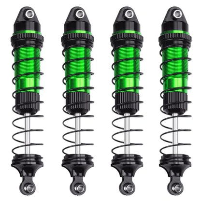 RC Shock Absorber Set, Aluminum Front Rear Shock Absorber Oil Damper for Losi 1/18 Mini LMT 4X4 Brushed Monster Truck RTR Upgrade Parts