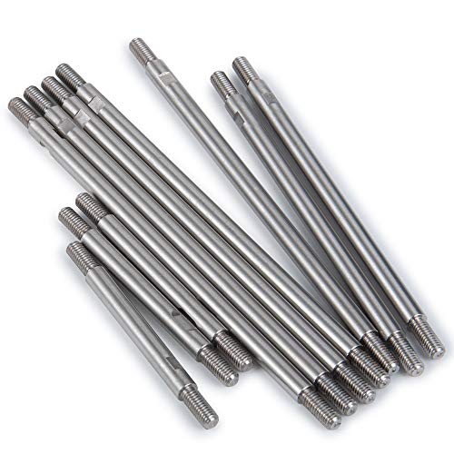 QUE-T 10pcs Stainless Steel Pull Rod Link Linkage for 1/10 RC TRX-4 Crawler Car (324mm Wheelbase) - size: 324mm Wheelbase