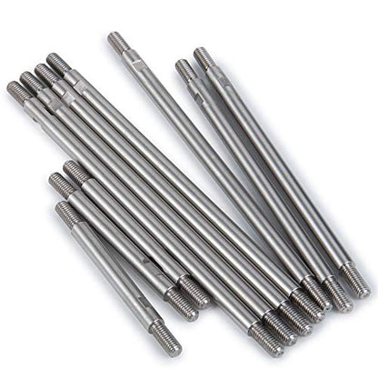 QUE-T 10pcs Stainless Steel Pull Rod Link Linkage for 1/10 RC TRX-4 Crawler Car (324mm Wheelbase) - size: 324mm Wheelbase