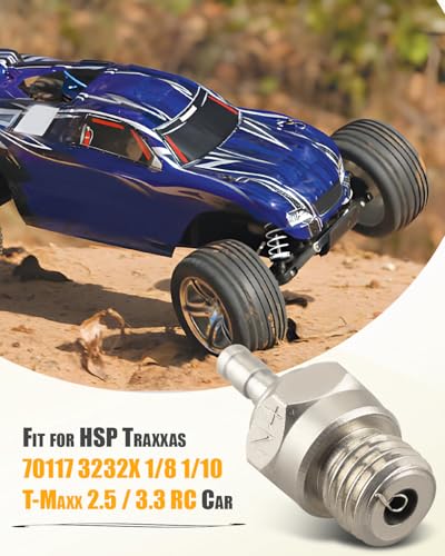 N4 Super Duty Medium Glow Plug Fit for HSP Traxxas 70117 3232X 1/8 1/10 T-Maxx 2.5/3.3 RC Car Replace 3232X, 6Pcs
