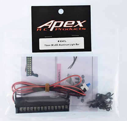 28 LED 70mm Aluminum Light Bar Compatible with The Traxxas Rustler, Bandit, E-Revo, Nitro Rustler, Jato, Redcat Backdraft 3.5, ECX 1/18 Roost & More #9041L
