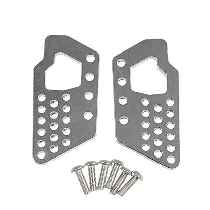 Que-T Aluminum Front and Rear Dual Damper Shock Mount for 1/10 Axial Wraith RC Truck (Silver)