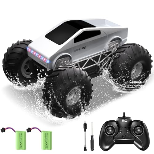 Remote Control Car, 1:16 RC Cars Scale All Terrain Electric Vehicle, LED Lights Toys Monster Trucks PCS, Brithday Gift for Boys Girls & Adults