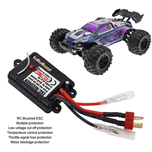 RC Brushed ESC, 30A Waterpr001f Electronic Speed Controller for SCY 16101 16102 16103 16201 1/16 RC Car, Fit for RC Car Remote Control Car Electric Speed Controller