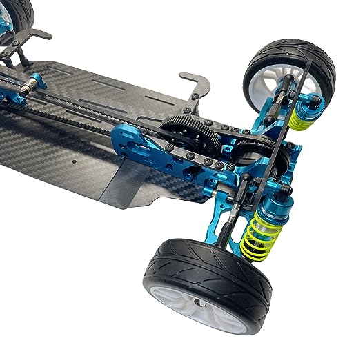 X416 RC DIY 1/10 Alloy and Carbon D4 AWD EP Drift Racing Car Body Frame Kit Electric Touring Car Chassis Frame
