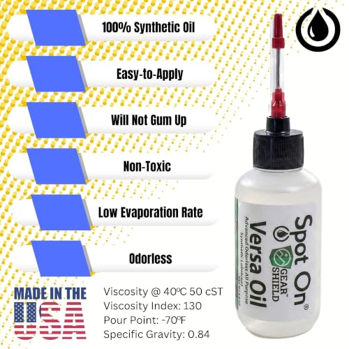 All Purpose Full Synthetic Oil - Advanced Synthetic Lubricant for Clocks, Knives, and Tools - Made in the USA (2 Ounces) - size: 2 ounces