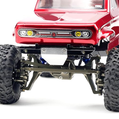 DJX CNC Aluminum RC Front & Rear Portal Axles Set +4mm Extended Complete Axles for 1/18 RC Rock Crawler Redcat Ascent-18 Upgrades Parts(Silver) - color: Silver