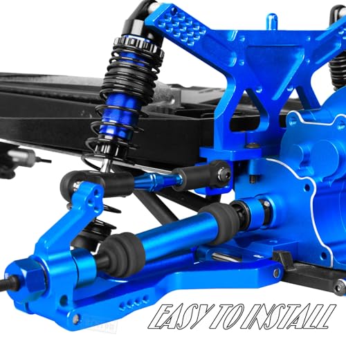Rear Drive Shaft CVD & Front Axles Upgrades Part for 1/10 Slash 2WD/Slash VXL 2WD,Stainless Steel #45 Driveshaft with Hex,Navy Blue - color: Navy Blue - Parts