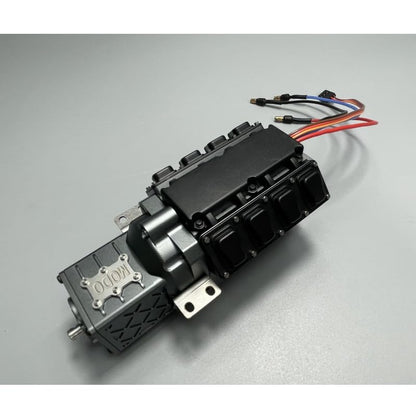 Brushless Two Speed Transmission Gearbox for Tamiya 1/14 RC Truck Metal High Torque Transmission Upgrade Accessories