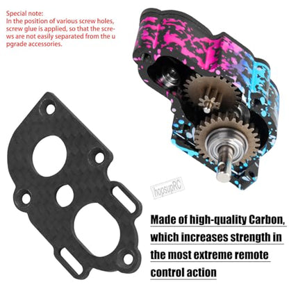 LCG Middle Transmission Gearbox Upgrades Part for 1/10 RC Crawler car Axia1 SCX10 SCX10 ii 90047 Wraith,Aluminum Center Transmission Gearbox Hops up,Colour
