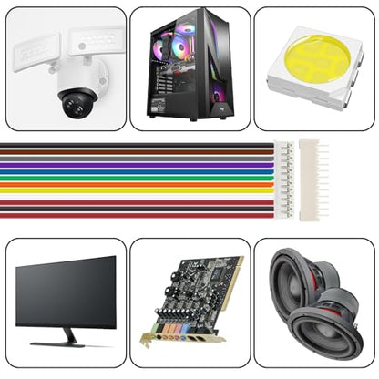 40Pcs Mini Micro JST-PH 2.0mm 12 Pin Male Connector with 15cm Silicone Wire Cables and Female Socket JST PH 2.0 Connector Kit - size: Jst-2.0-Ph-12Pin-20pcs