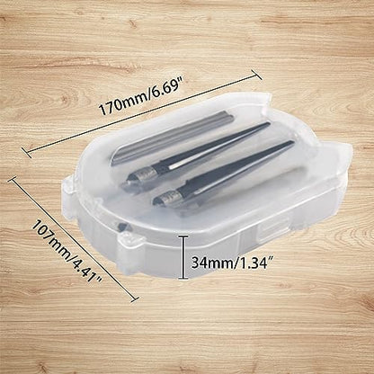 Tapered Hand Reamer Set, 3-13mm & 5-16mm 6 Flute Chamfer Reaming Tool | Bridge Pin Hole Reamers, 1/8''-1/2'' & 1/2''-5/8'', Luthier Guitar & Woodworking Tool
