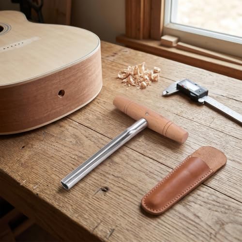 Bnineteenteam Guitar End Pin Hole Reamer,Guitar Peg Hole Reamer Guitar Tuning Peg Reamer Strap End Pin Drill Bit Tool