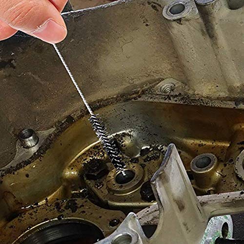 Carburetor Cleaner Tool Kit, Airbrush Torch Tip Cleaner Set Include 2 Single Head Brushes 30 Needles 15 Nylon Brushes 13 Cleaning Wires 1 Scraper 4 Clean Hooks for Motorcycle ATV Chainsaw Welder