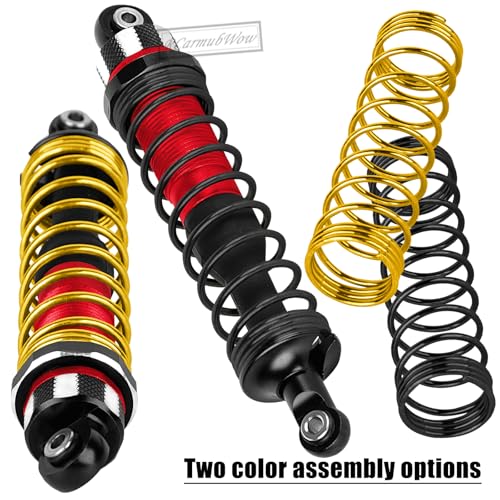RC Shock Absorber Upgrades Part for 1/10 Jato 4X4 Brushless,Jato 4X4 VXL,Alloy Aluminium Shocks Front Rear,Replace #7462,Red - color: Red(4pcs)