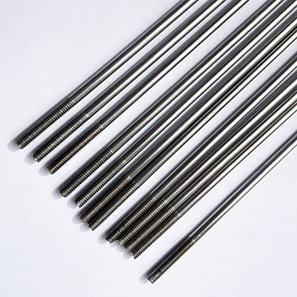 12Pcs Pushrod Connector 304 Stainless Steel Rod Linkage DIY Parts for RC Model Airplane Helicopter Boat Car M3 Length 7.87" - size: M3x7.87"
