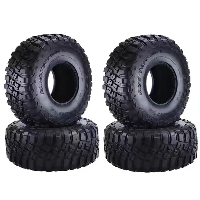 4PCS 120MM 2.2" Rubber Rocks Tyres/Wheel Tires for 1:10 RC Rock Crawler Axial SCX10 90047 D90 D110 TF2 Traxxas TRX-4