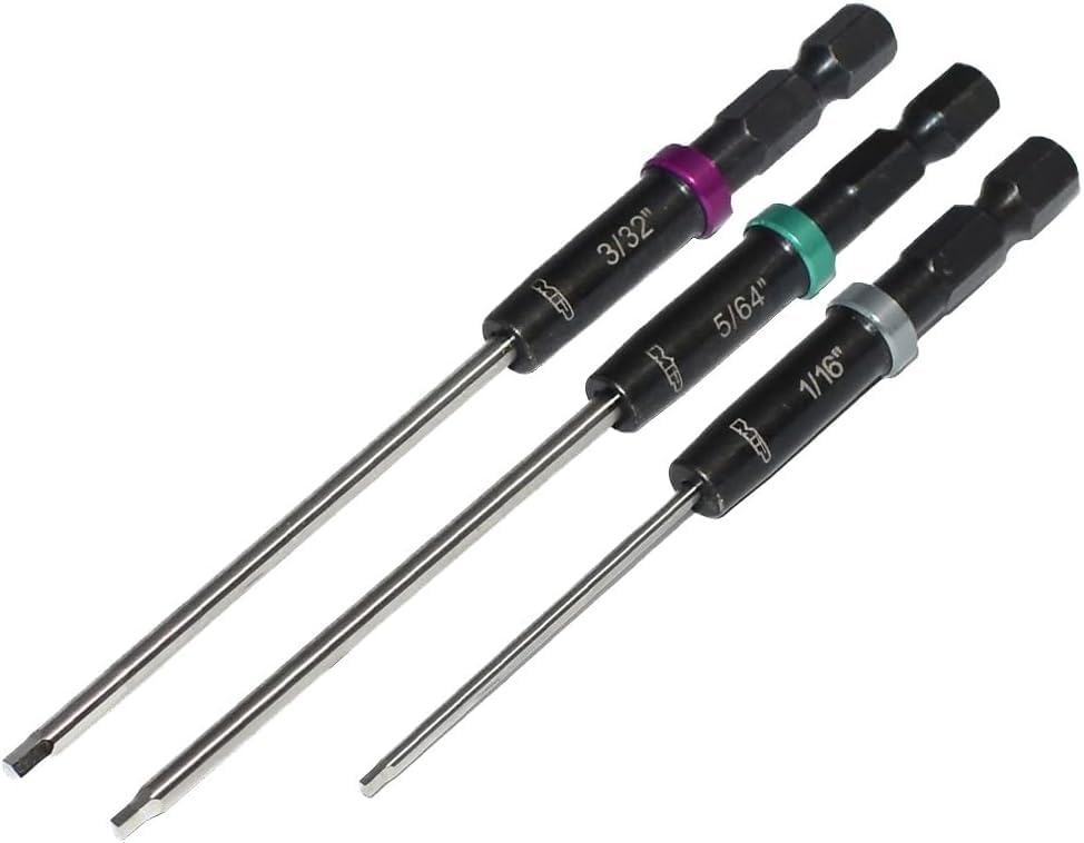 MIP Standard SAE Speed Tip 1/4" Drive Bits Hex Allen Driver Wrench Set Gen 2 (1/16 / 5/64 / 3/32 - Set)