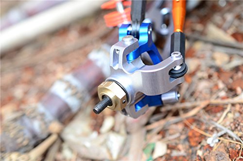 Axial Yeti XL Monster Buggy Upgrade Parts Aluminum Front Knuckle Arm - 1Pr Set Silver