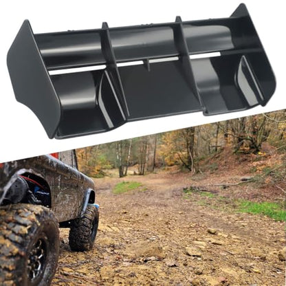 Black Plastic Rear Wing for 1:8 Buggy RC Car, 8.27x3.23 Inch Off-Road Truck Body Part Accessory